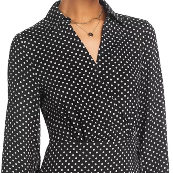 Koko + Mason Women's V-Neck MIDI Dress | Elegant & Comfortable Day-to-Night - Picture 7 of 9